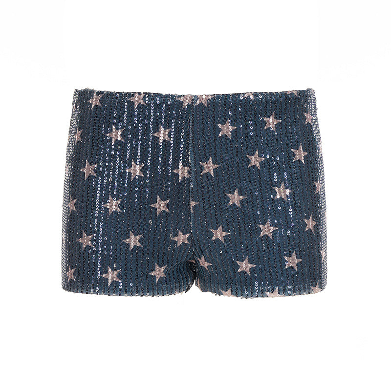 Shorts femme à sequins
