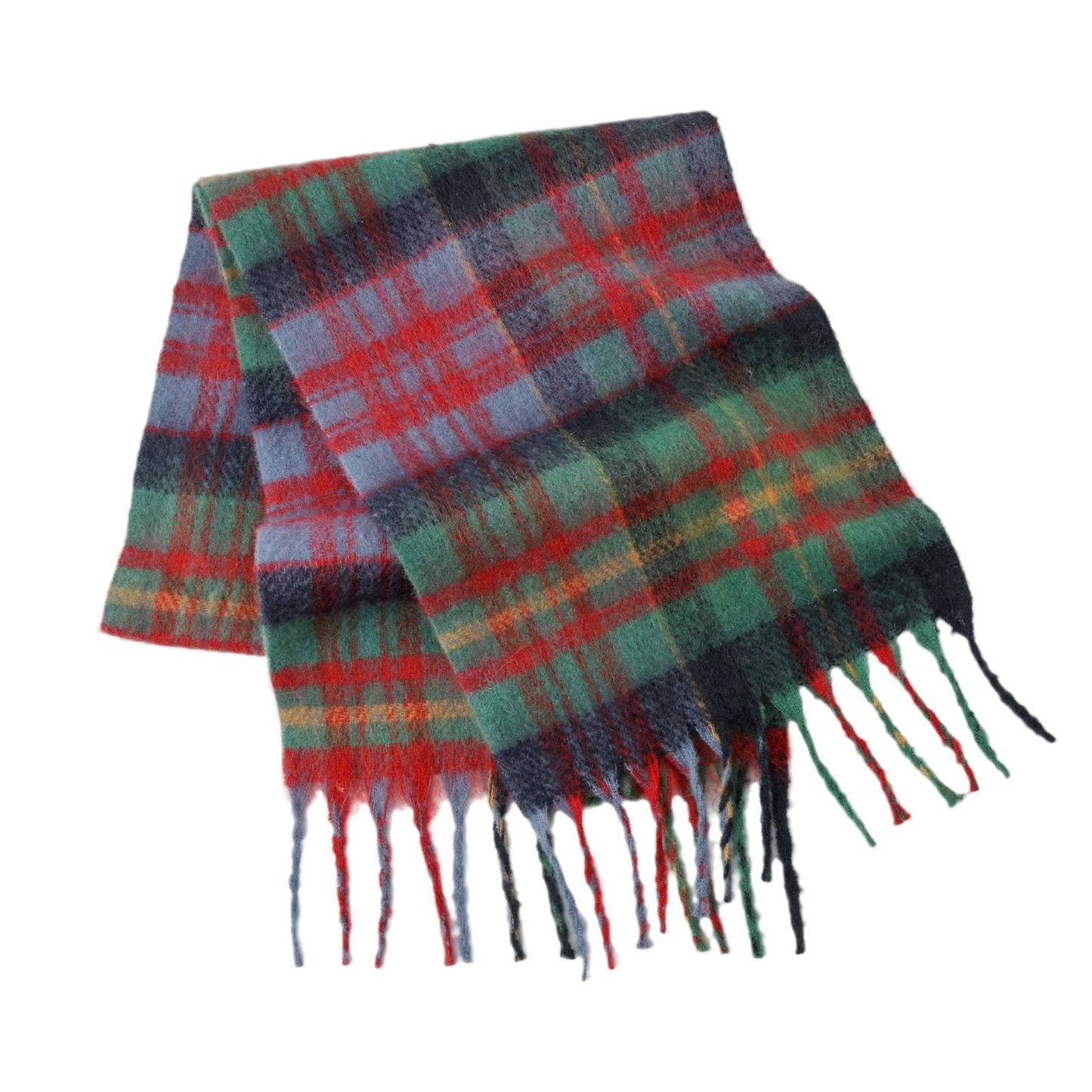 Écharpe chaude en mohair multicolore