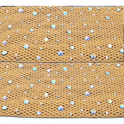 Collants résille avec strass et cristaux
