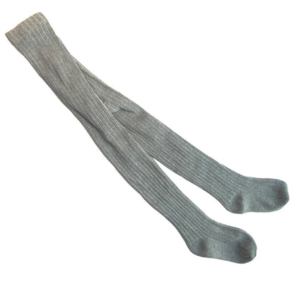 Collants bébé en coton côtelé