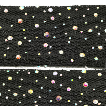 Collants résille avec strass et cristaux