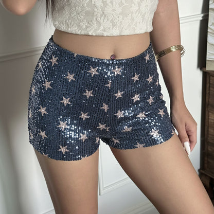 Shorts femme à sequins
