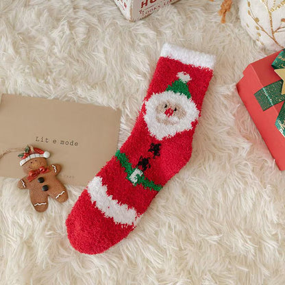 Chaussettes de Noël en polaire pour femmes