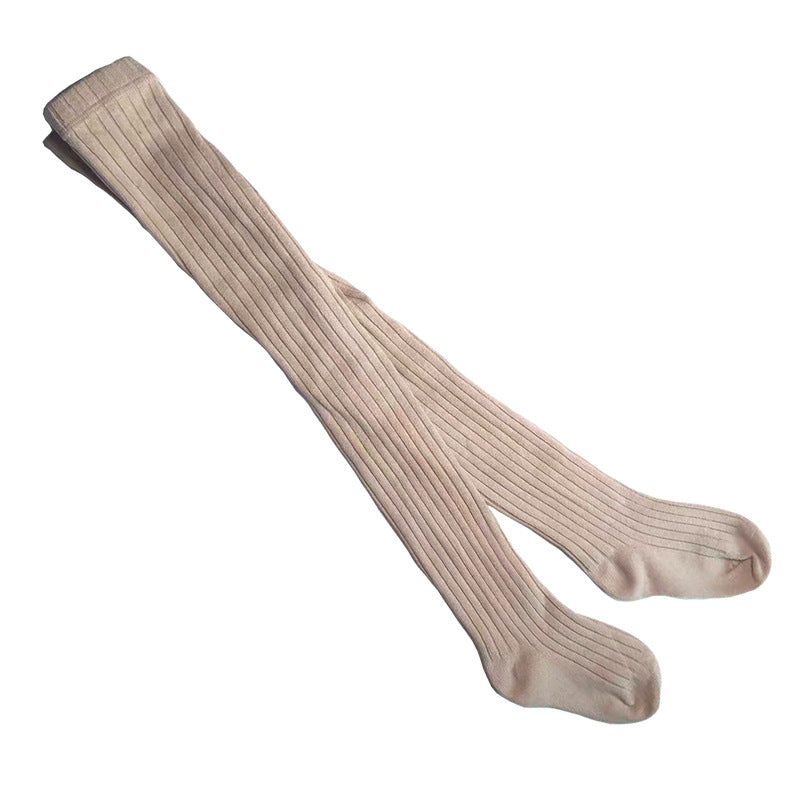 Collants bébé en coton côtelé