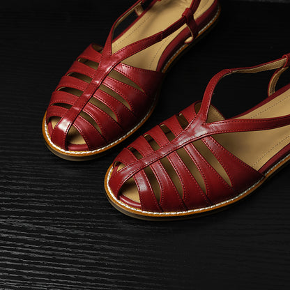 Sandales cuir premium style rétro Fisherman
