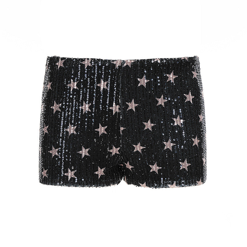 Shorts femme à sequins