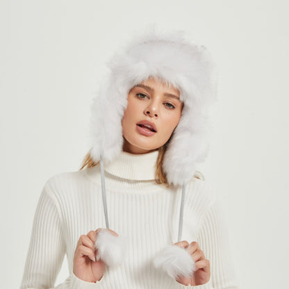 Bonnet chaud en fausse fourrure