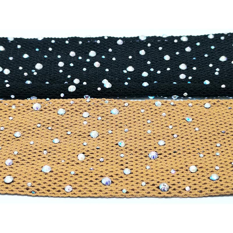 Collants résille avec strass et cristaux
