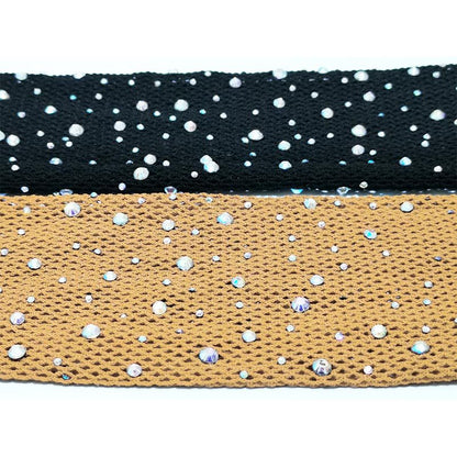 Collants résille avec strass et cristaux