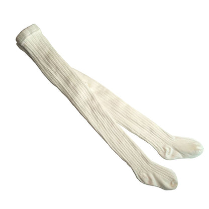 Collants bébé en coton côtelé