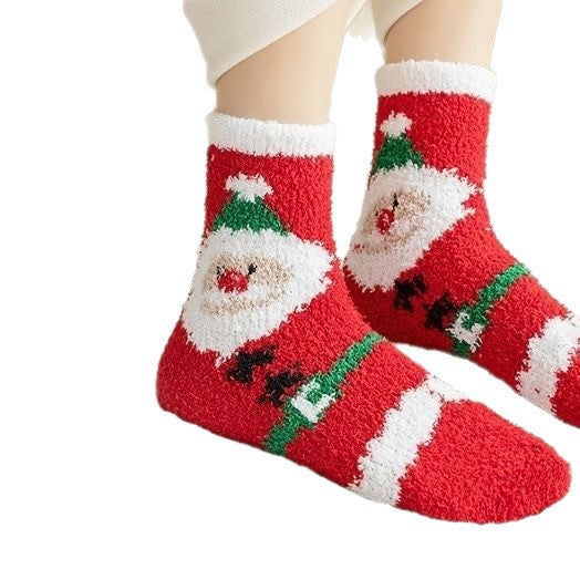 Chaussettes de Noël en polaire pour femmes