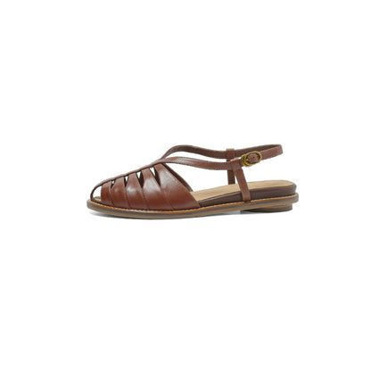 Sandales cuir premium style rétro Fisherman