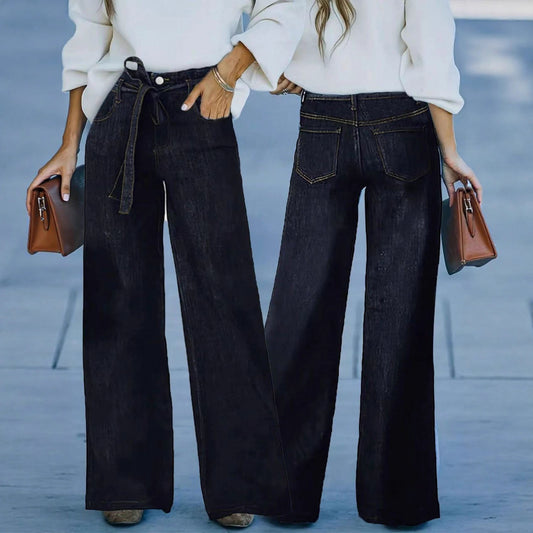 Jean large rétro femme