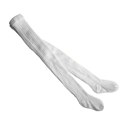 Collants bébé en coton côtelé