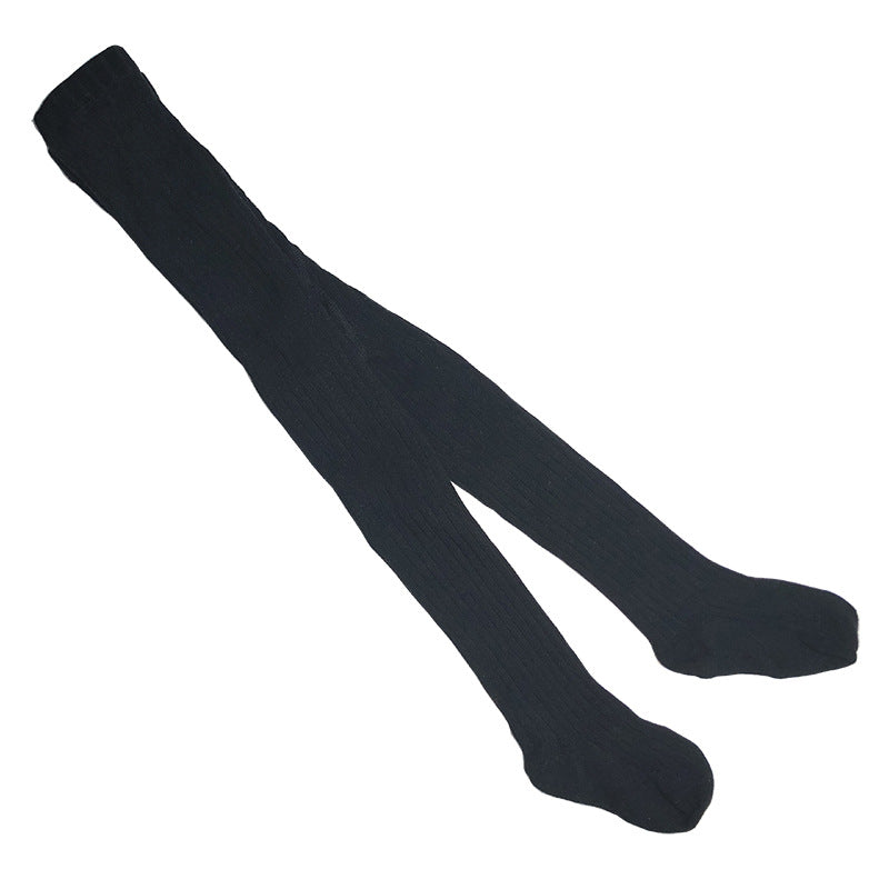 Collants bébé en coton côtelé