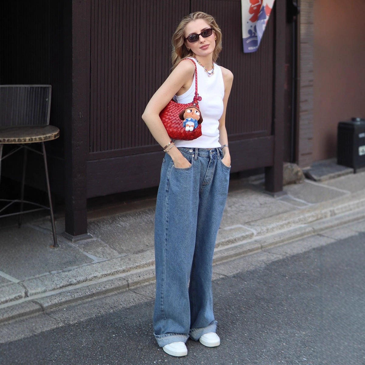 Jean large – moderne et confortable