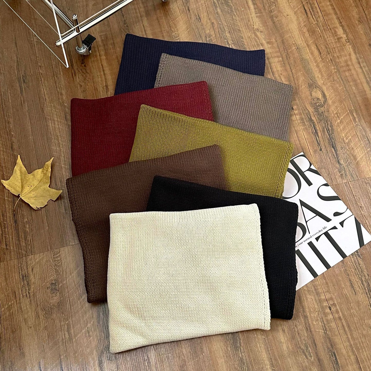 Étole unie élégante