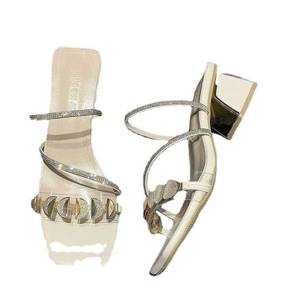 Sandales Femme – Strass Élégantes