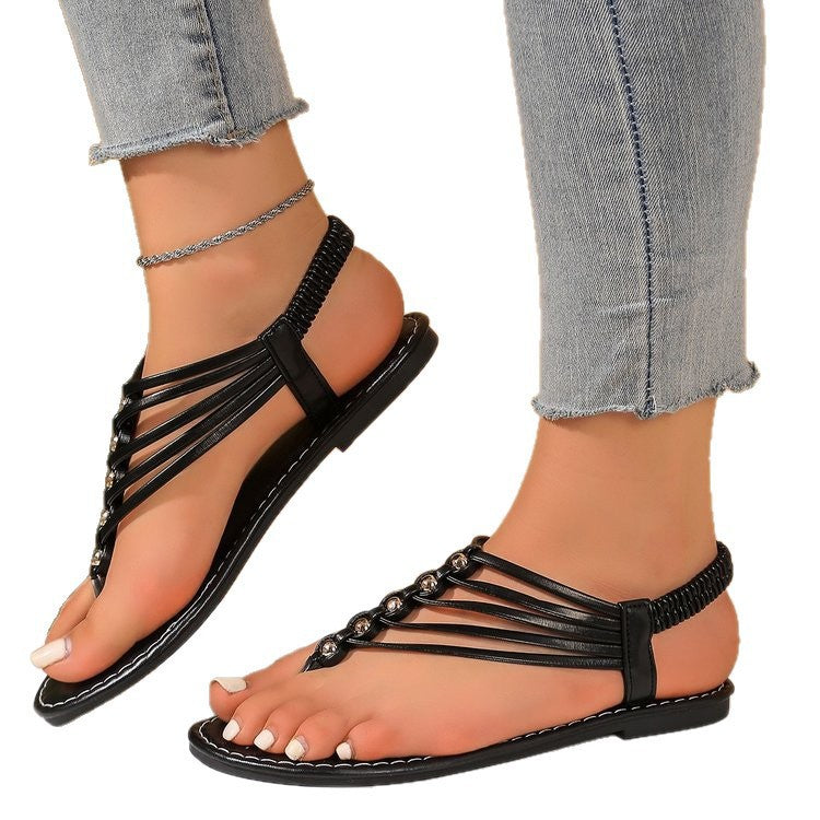 Sandales femme peep toe casual