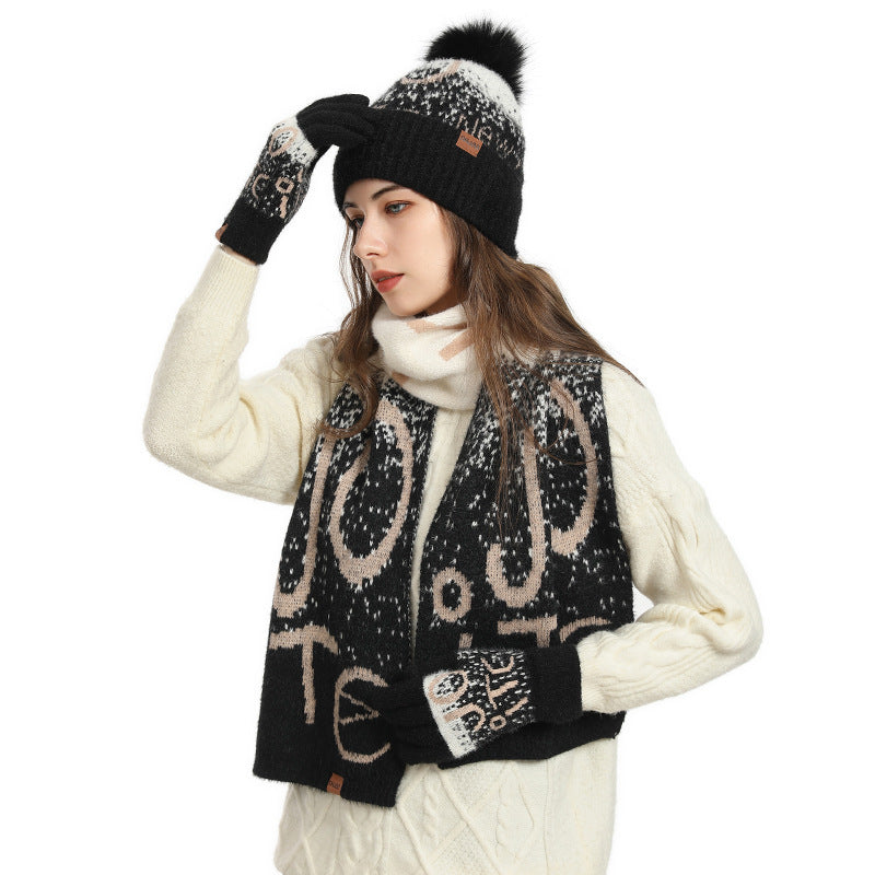 Ensemble femme chaud en fausse fourrure