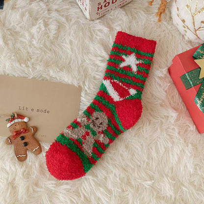 Chaussettes de Noël en polaire pour femmes