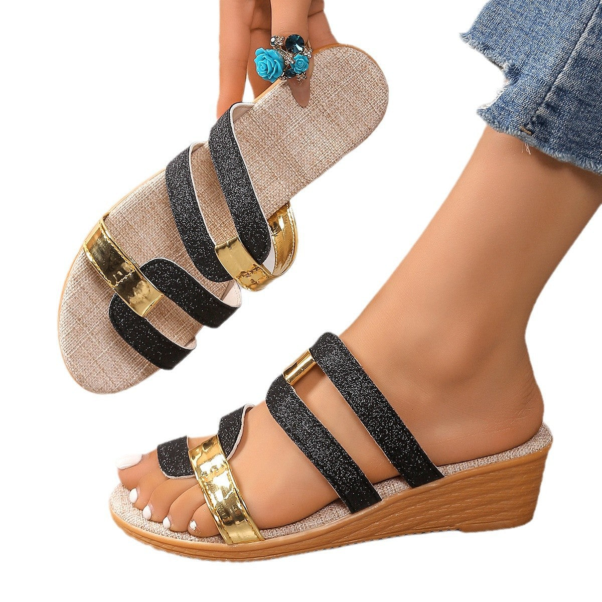 Sandales femme élégantes à talon confort